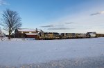 CSXT 6152 Leads L054-18 Past Barker Farm